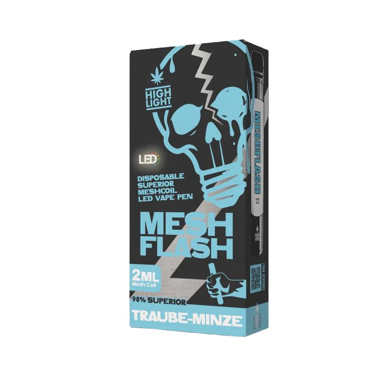 Mesh Flash H2 Superior Vape - Traube Minze