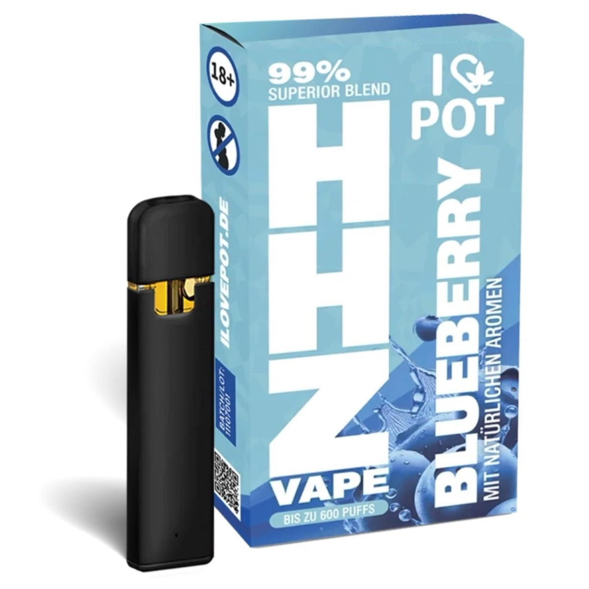 I LOVE POT HHZ Superior Blend Vape - Blueberry